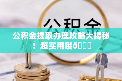 大社公积金提取办理攻略大揭秘！超实用哦😉
