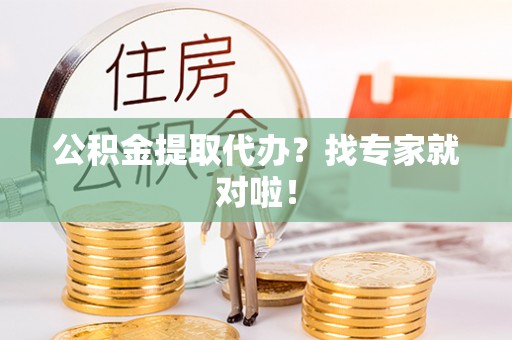 大社公积金提取代办？找专家就对啦！