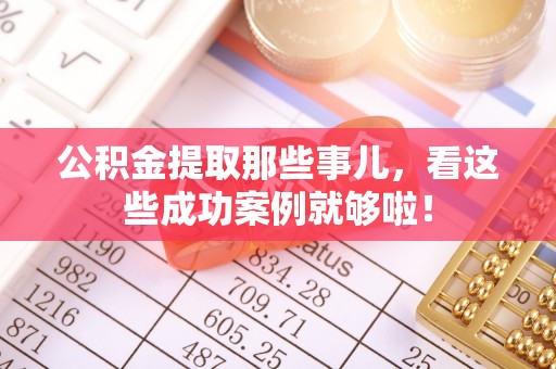大社公积金提取那些事儿，看这些成功案例就够啦！